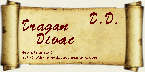 Dragan Divac vizit kartica